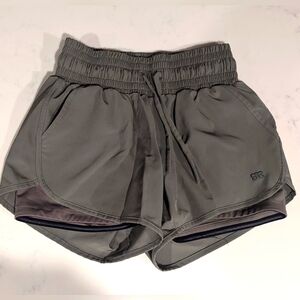 Navy Green Albion Lunge Shorts XS